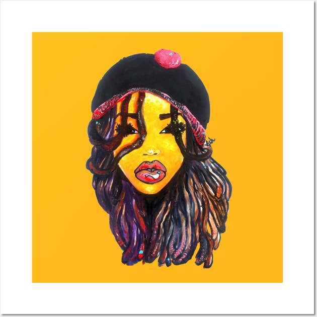 Dope Dreads Locs Natural Hair Queen Wall Art by EllenDaisyShop